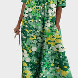 Elena - Lockeres und leichtes Midi-Kleid mit Blumen