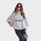 Selviora – Elegante Jacke mit Flügelärmeln und Gürtel