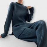 Albertina – 2-teiliges Cosy-Set aus Rippstrick