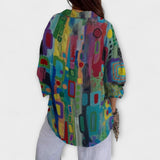 Line - Bunte Bluse mit grafischem Muster