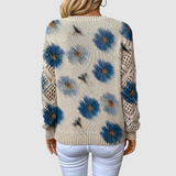 Meda - Eleganter Pullover mit Blumenmuster