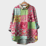 Magdalena - Damenbluse mit floralem Design