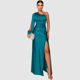 Meda - Elegantes Maxikleid mit einem Schulterträger
