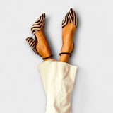 Sieglind - Statement-Pumps im Zebra-Print