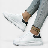 Stela - Weiße Leder Sportschuhe