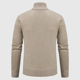 Jakub – Strickpullover mit Reißverschluss und hohem Kragen
