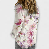 Gaida - Weisse Bluse mit Sommerblüten