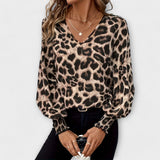 Sara - Stilvolle Bluse mit Leopardenmuster