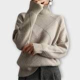 Melanie - Gelber gemütlicher Rollkragenpullover