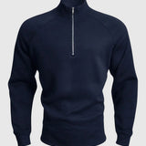 Libuše - Premium-Pullover mit Polo-Reissverschluss