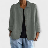 Mira - Altrosa leichte Strickjacke