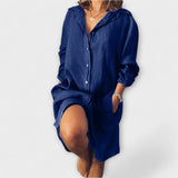 Silvia - Weisses lässiges Longshirt