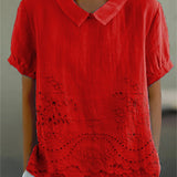 Tabea | Bluse mit Blumenstickerei