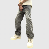 Jacquard Jeanshose