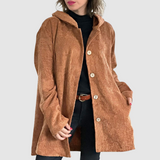 Stella - Bequeme Samtjacke mit Kapuze