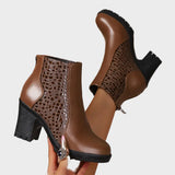 Katarzyna™ Schuhe mit dickem Absatz aus echtem Leder und Fußgewölbeunterstützung 💫