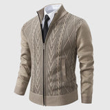 Jakub – Strickpullover mit Reißverschluss und hohem Kragen
