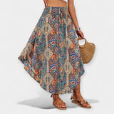 Lucie - Blumen Midirock mit hohem Bund