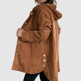 Stella - Bequeme Samtjacke mit Kapuze