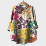 Magdalena - Damenbluse mit floralem Design