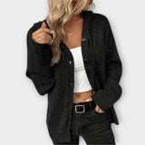 Brittan - Beiger Cardigan mit Knopfleiste