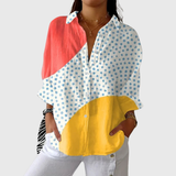 Mara | Leichte farbenfrohe Bluse mit Print