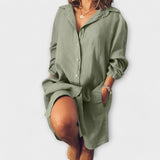 Silvia - Weisses lässiges Longshirt