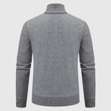 Jakub – Strickpullover mit Reißverschluss und hohem Kragen