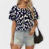 Evelyn - Lässige Bluse mit Animal-Print