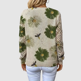 Meda - Eleganter Pullover mit Blumenmuster