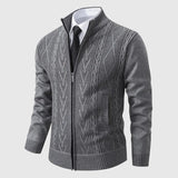 Jakub – Strickpullover mit Reißverschluss und hohem Kragen