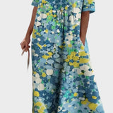 Elena - Lockeres und leichtes Midi-Kleid mit Blumen