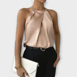Skye - Champagnerfarbenes Off-Shoulder-Top