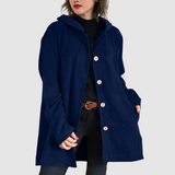 Stella - Bequeme Samtjacke mit Kapuze