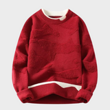 Pullover mit strukturiertem abstraktem Muster