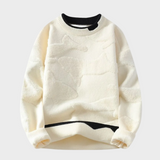 Pullover mit strukturiertem abstraktem Muster