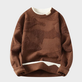 Pullover mit strukturiertem abstraktem Muster