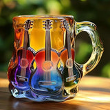 Künstlerische 3D-Tasse „Gitarre”