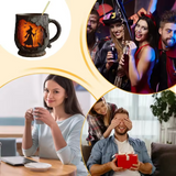 Künstlerischer 3D-Becher „Halloween – Hexe”