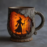Künstlerischer 3D-Becher „Halloween – Hexe”