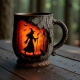 Künstlerischer 3D-Becher „Halloween – Hexe”