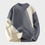Asymmetrischer Pullover mit Einzigartigem Strickmuster