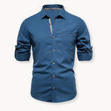Bluse - Atmungsaktive Mischung mit Knopfverschluss vorne