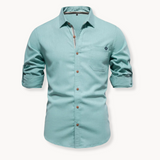 Bluse - Atmungsaktive Mischung mit Knopfverschluss vorne