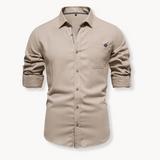 Bluse - Atmungsaktive Mischung mit Knopfverschluss vorne