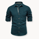 Bluse - Atmungsaktive Mischung mit Knopfverschluss vorne
