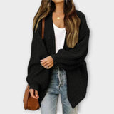 Leppa - Schwarzer lässiger Cardigan