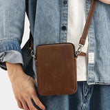 Carl™ - Minimalistische Leder Umhängetasche