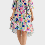 Mia - Elegante Mini Kleid mit Blumenmuster