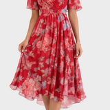 Mia - Elegante Mini Kleid mit Blumenmuster